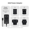 Picture of MeLE Power Supply Adapter 12V 3A DC to AC with USB-C Port and UL UK GS SAA Standard Plugs for Mini PC Computer Overclock 3C 4C Series (Not for Quieter Series)