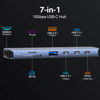Picture of USB C Hub to HDMI,10Gbps USB C Hub Multiport Adapter with 4K@60HZ HDMI,2*USB C,1*USB A,PD 100W,SD/TF Card Reader,ACASIS 7-in-1 USB C Splitter Adapter for MacBook, Mac Mini,Laptop