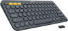 Picture of Logitech K380 Bluetooth Keyboard - Windows, Mac, Chrome OS, Android, iPad, iPhone, Apple TV Compatible - with Flow Cross, Dark Grey, Bulk Packaging