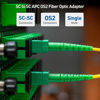 Picture of Cable Matters 6-Pack, 10Gbps SC to SC APC Simplex OS2 Single Mode Fiber Optic Adapter (OS2 SC/APC Fiber Coupler, SC/APC Fiber Adapter) Compatible with Verizon Fios and AT&T Fiber ONT Replacement Cable