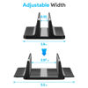 Picture of JARLINK Vertical Laptop Stand, Aluminum Laptop Holder Desktop Stand with Adjustable Dock Size (up to 17.3 inches) Compatible with All MacBook/Surface/Dell/Gaming Laptops (Black)