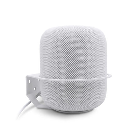 Picture of ALLICAVER Wall Mount Compatible Apple HomePod, Speaker Mount for Homepod 2, Sturdy Metal Made Mount Stand Holder Compatible Apple HomePod, White