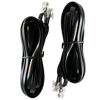 Picture of HiBallBall Telephone Wires, 2 Pack 10 Feet 6P6C Telephone Cord Cable for Landline Phones, RJ12 Male to Male Cables (Straight 6P6C, Black)