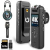 Picture of 【Upgraded】4K Body Camera with Audio & Video Recording - 128G Body Cam Mini Police Bodycam - Portable Small Personal Camcorder - Sport Bike Outdoor Personal Civilians Police Law Enforcement Recorder