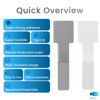 Picture of LX IntMfr. Hook and Loop Cable Ties, Self Adhesive Hook and Loop Cable Straps, Sticky-back Cord Organizer, Cable Clip, Household & Office Essentials, 40Pcs per Pack