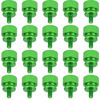 Picture of HELIFOUNER 20 Pieces 6-32 Thread, Green Color Anodized Aluminum Computer Case Thumbscrews, Thumb Screws for Computer Case/Cover/Power Supply/Hard Drives