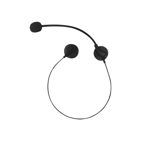 Picture of Microphone Headset Prop Costume Headphones Fake black Rockstar Costume Accessories Headset Singer