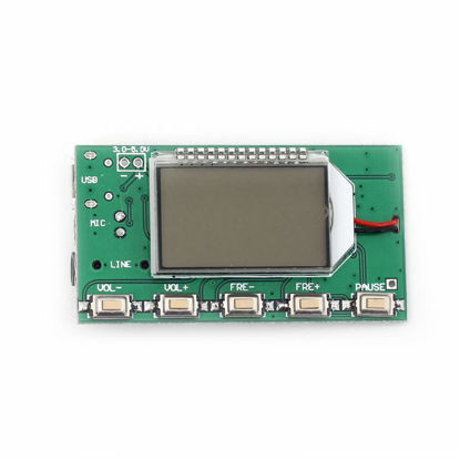 Picture of HiLetgo Digital FM Transmitter Module FM Transmitter Stereo Frequency Modulation DSP PLL 76.0-108.0MHz Multi-function Frequency Modulation with LCD Display