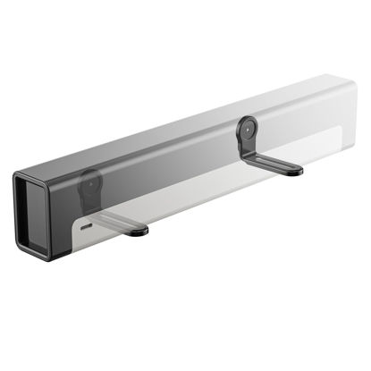 Picture of WALI Sound Bar Mounts Under TV, Universal Soundbar Wall Mount Shelf with Anti-Skid Pad, Drywall Studless Soundbar Mount Easy to Install for All Types of Wall (SLK203), Black