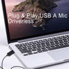 Picture of SPTSSWET USB Type A Lavalier Microphone Noise Cancellation Wired Mic Plug and Play Mic for Laptop,Computer,PC,for YouTube,Recording,Singing,Streaming,Interview,Gaming,Podcasting, 6.6 ft Black