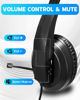 Picture of Grstltd Wired Headset with Mic for Laptop - Computer Headset with Noise Canceling Microphone & Volume Control - 3.5mm Stereo Headphones with Mute for Home Office Class