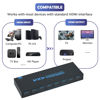 Picture of HDMI Matrix Switch 4x4, 4K HDMI Matrix 4 in 4 Out with IR Remote Control, Support HDMI 1.4, 4K@30Hz, 1080P@60Hz, 3D, YUV 4:2:0