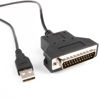 Picture of Jienk 5FT/150CM Silabs CP2102 Chip USB to RS232 DB25 Serial Adapter Cable for Bar Code Printer Scanner