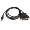 Picture of Jienk 5FT/150CM Silabs CP2102 Chip USB to RS232 DB25 Serial Adapter Cable for Bar Code Printer Scanner