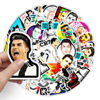 Picture of 50 Pcs Vinyl Sticker of Ronaldo for Soccer Lovers Waterproof Stickers Bomb for Wall, Computer, Laptop, Skateboard, Water Bottle, Mug, Kids Scrapbook Gift for Birthday, Christmas, Thanksgiving