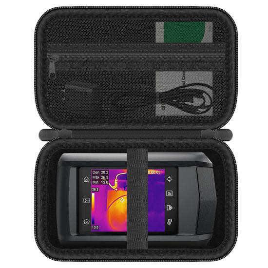 Picture of HESPLUS Hard Case for HSFTOOLS HP96 Thermal Imaging Camera, Infrared Camera Storage Case, Shockproof Water-Resistant Thermal Camera Protective Box (Case Only), Black
