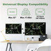 Picture of UPGRAVITY Dual Monitor Mount, Dual Monitor Stand for Two 17"-32" Flat/Curved Computer Screens, Fully Adjustable Dual Monitor Arms Hold up to 17.6lbs, VESA 75x75/100x100mm, C-Clamp/Grommet Base, White