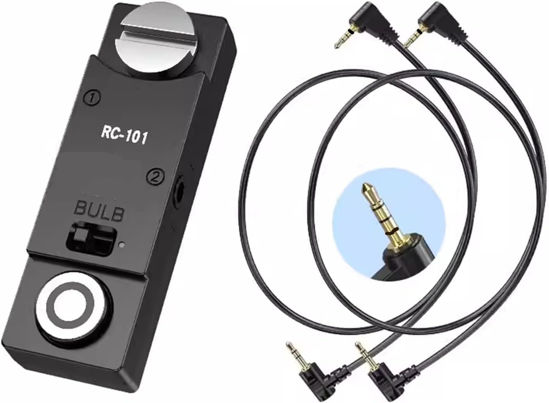 Picture of for GH Cameras Shutter Wire Remote Control RC101-L1 T0 GH5S S5 S5M2X S5II GH4 GH6 G9 G85 Remote 1/4 Screw Fixing Small Release Button Handle