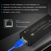 Picture of Micro Mini Gigabit Fiber Media Converter Small Size Ultra-Compact 10/100/1000Mbps Ethernet IP Copper to Fiber Optic Converter with Single Mode 1310nm 20km SFP Module USB Type-C Power Input