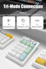Picture of TISHLED Gasket Creamy Mechanical Numpad Programmable Macro Keypad Wireless 2.4G/Bluetooth 5.0/Wired USB-C RGB Backlit Hot Swappable Number Pad Rechargeable Numeric Keyboard Metal Knob for Win/Mac