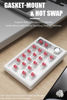 Picture of TISHLED Gasket Creamy Mechanical Numpad Programmable Macro Keypad Wireless 2.4G/Bluetooth 5.0/Wired USB-C RGB Backlit Hot Swappable Number Pad Rechargeable Numeric Keyboard Metal Knob for Win/Mac