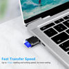 Picture of TF Card Reader, Micro SD Card Reader, Type C TF Memory Card Reader Adapter with USB C to USB Adapter Compatible with Laptops, MacBook, Samsung Galaxy (Black)