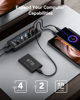 Picture of Powered USB Hub, Wenter 6-Port USB 3.0 Hub Splitter (4 USB 3.0 Data Ports + 2 QC 3.0 Fast Charging Ports) with Individual LED On/Off Switches, USB Hub 3.0 Powered with 36W AC Adapter for Mac, PC