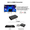 Picture of Dingsun 2Port AV to HDMI Converter, Will Convert Input Analog Aignals to a Digital Output Signal, Built-in 16:9/4:3 Adjustment, Perfect for Old Video Game Systems,PS,WII,Xbox,DVD,VHS