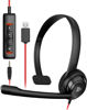 Picture of NUBWO HW02 USB Headset with Microphone Noise Cancelling &in-line Control, Ultra Comfort Computer Headset for Laptop pc, On-Ear Wired Office Call Center Headset for Boom Skype Webinars, 5 Packs