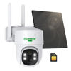 Picture of Manshur® 4G LTE Cellular Security Camera Outdoor Wireless, Cameras Without WiFi Needed 360°PTZ 2K/3MP Color Night Vision, 2 Way Talk, PIR Motion Detection, Spotlight, No WiFi Supported, IP66, Cloud