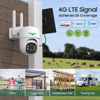 Picture of Manshur® 4G LTE Cellular Security Camera Outdoor Wireless, Cameras Without WiFi Needed 360°PTZ 2K/3MP Color Night Vision, 2 Way Talk, PIR Motion Detection, Spotlight, No WiFi Supported, IP66, Cloud