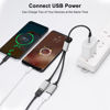 Picture of AIYEEN USB C Male to 2 USB Female Splitter Cable Adapter, Dual USB-A Port Hub for Data Transfer/Charging, Extra Extender Data Split Power Cord Extension for Car/Laptop/Mac/PC (Silver)