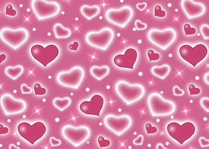 Picture of LYCGS 7X5ft Pink Heart Photo Backdrop 90s Backdrops for Photoshoot Valentine's Day Backdrop Women Men Happy Birthday Photography Background Banner Photo Booth Studio Props X-118