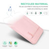 Picture of Lacdo Laptop Sleeve Case for 14 inch New MacBook Pro M4/M3/M2/M1 Chips Pro Max A3112 A3401 A3185 A2918 A2992 A2779 2024-2021, 13.8" Surface Laptop 7th, 13.5" Surface Laptop 6 5 4 3 Computer Bag, Pink