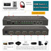 Picture of SkycropHD 4K@60Hz HDMI Switch Audio Extractor Converter, 5 in 1 Out HDMI Switcher with Optical & 3.5mm AUX Audio Output, Support HDCP 2.2, HDR10, 18Gbps, ARC