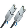 Picture of H!Fiber.com 6G External Mini SAS SFF-8088 to SFF-8088 Cable, 6Gbps External Cable Attached SCSI, 26pin, 100-Ohm Impedance, 1-Meter(3.3ft), 30AWG