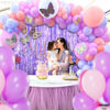 Picture of KatchOn, XtraLarge Light Purple Fringe Backdrop - 3.2x8 Feet, Pack of 2, Purple Backdrop for Birthday Party | Purple Party Decorations | Purple Streamer Backdrop for Happy Halloween Decorations