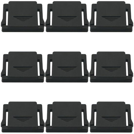 Picture of JJHXSM 10PCS DSLR Hot Shoe Dustproof Universal Cover Plastic Hot Shoe Protective Cover Universal Camera Flashlight Hot Shoe Cover for Flash Bracket Studio Accessories Black