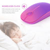 Picture of Unipows Wireless Mouse - 2.4G Slim Portable Computer Mouse with Nano Receiver, Less Noise Mobile Optical Mice for Notebook, PC, Laptop, Computer, Mac (Gradient Purple)