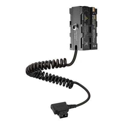 Picture of ZITAY D-tap to Dual-Side NP-F550 Dummy Battery Compatible with Sony NP-F550/770/570 NP-F970 LED Light Feelworld Atomos Ninja Monitor for DP30 LE Vmount AB Battery