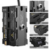 Picture of ZITAY D-tap to Dual-Side NP-F550 Dummy Battery Compatible with Sony NP-F550/770/570 NP-F970 LED Light Feelworld Atomos Ninja Monitor for DP30 LE Vmount AB Battery