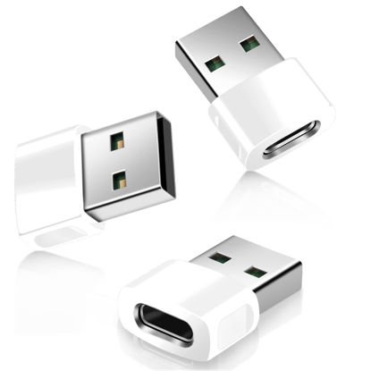 Picture of Basesailor for Apple Watch Charger Adapter 3Pack,USB to USBC Converter Type C Female to A Male Charger Cable Block for iPhone 16 15 14 13 Pro Max,Airpods 4,iPad 9 Air 5 Mini 7,Samsung Galaxy S24 A54