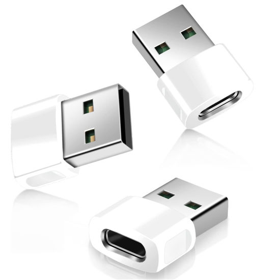 Picture of Basesailor for Apple Watch Charger Adapter 3Pack,USB to USBC Converter Type C Female to A Male Charger Cable Block for iPhone 16 15 14 13 Pro Max,Airpods 4,iPad 9 Air 5 Mini 7,Samsung Galaxy S24 A54