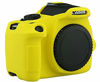 Picture of Yisau Camera Case for Canon EOS Rebel T6 T7, Silicion Rubber Camera Case Cover Detachable Protective for EOS 1300D Rebel T6/ EOS 1500D Rebel T7 KISS X90 Camera (Yellow)