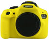 Picture of Yisau Camera Case for Canon EOS Rebel T6 T7, Silicion Rubber Camera Case Cover Detachable Protective for EOS 1300D Rebel T6/ EOS 1500D Rebel T7 KISS X90 Camera (Yellow)