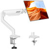 Picture of Single Monitor Arm Desk Mount Fits 13 to 32 inch, Holds 4.4 to 19.8lbs Computer Monitor, Adjustable Monitor Stand with Clamp/Grommet Mounting, 75/100mm VESA Monitor Mount, White, Freelift