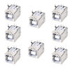 Picture of bnafes 8PCS USB 2.0 Type B Female Socket Connector Jack Port, 4-Pin DIP 90 Degree Right Angle, Repair Replacement Adapter