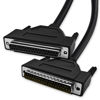 Picture of XANHAM DB37 37 Pin 16 Feet(5 Meter) Two Row Straight Through Serial Cable, Double Shielded(Metal Braiding&AL-foil), Female to Male, Black, SC930S09FM