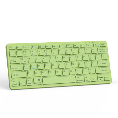 Picture of Bluetooth Keyboard for iPad, Bluetooth Keyboard Compatible iPad 10th 9th 8th, iPad Air 5th 4th, iPad Pro 13/12.9/11 inch, iPad Air 13/11 inch, Portable Keyboard Including iOS, Android, Windows - Green