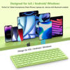 Picture of Bluetooth Keyboard for iPad, Bluetooth Keyboard Compatible iPad 10th 9th 8th, iPad Air 5th 4th, iPad Pro 13/12.9/11 inch, iPad Air 13/11 inch, Portable Keyboard Including iOS, Android, Windows - Green